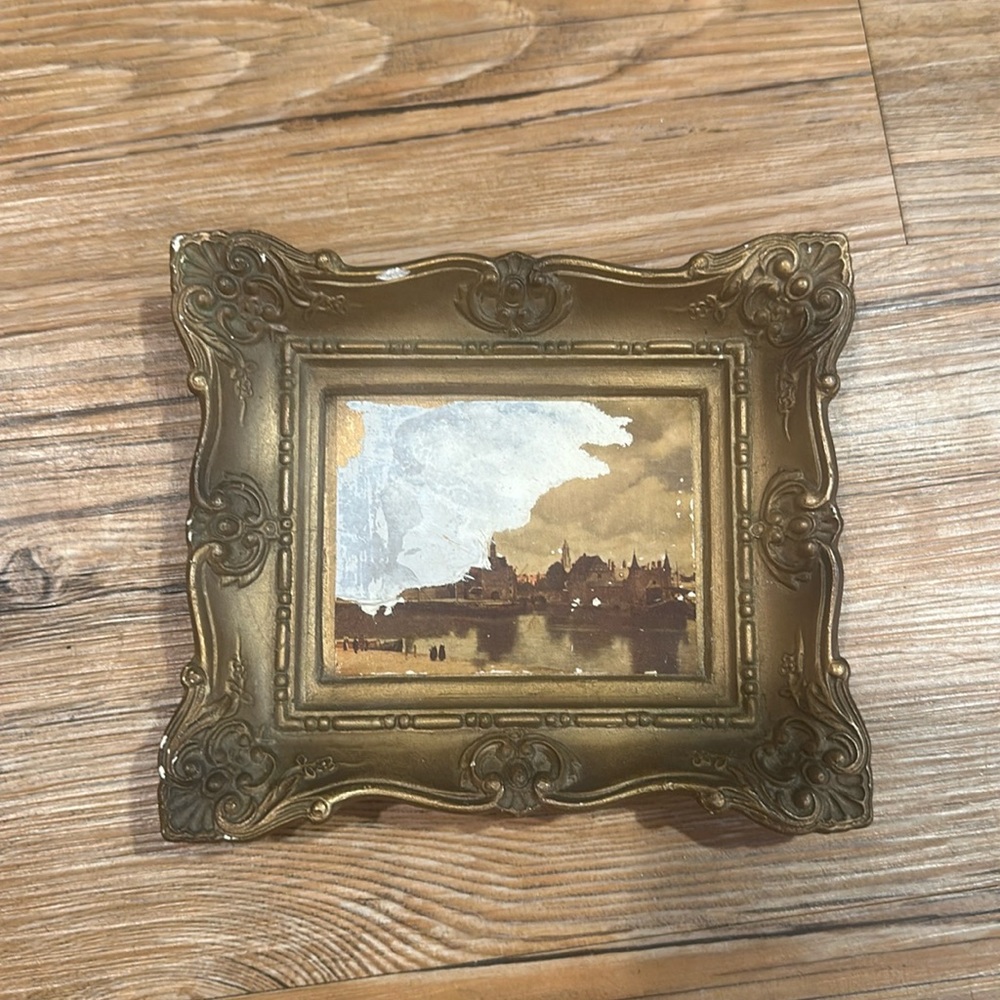 Framed Vermeer Copy Art Picture